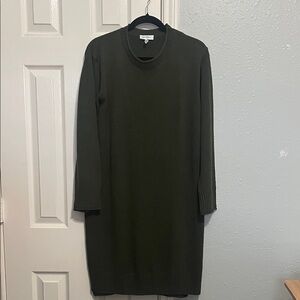 Jessica Simpson Dark Green Long Sleeve Dress